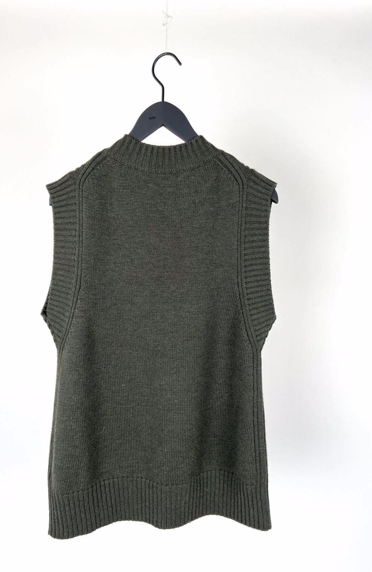 Mark Tan knit vest army green size s